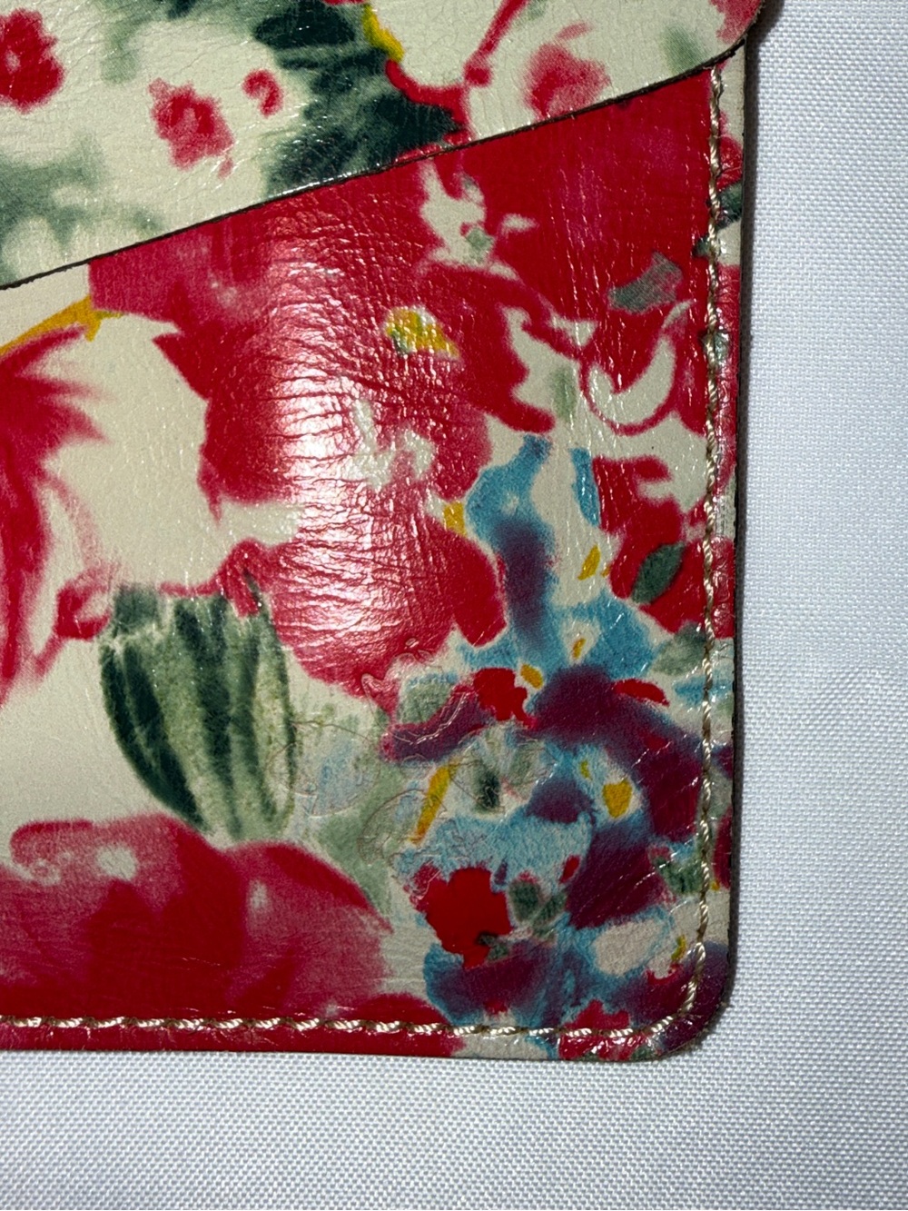 Patricia Nash Floral Envelope Clutch in Cream, Pink, Red, Green, Blue - Picture 7 of 7